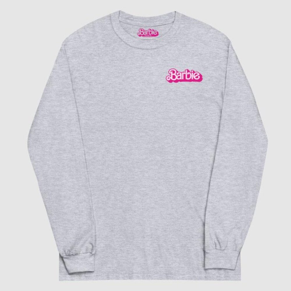 NWOT 3X Barbie Heather Gray Long Sleeve Tee
